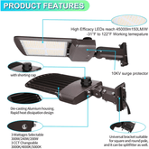 LED Shoebox light product feature at switchtoled.com